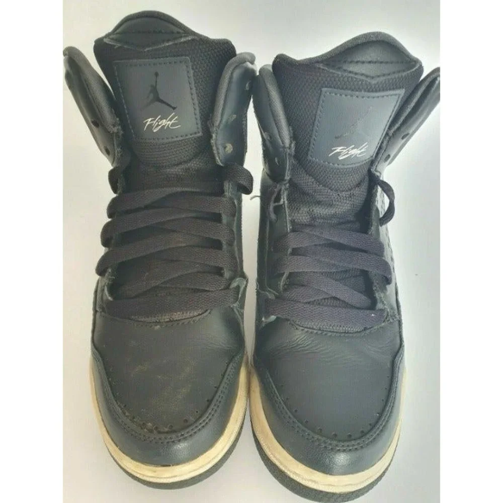 Jordan Flight High Top Shoes Black Size 5Y Sneakers Boys Girls‎